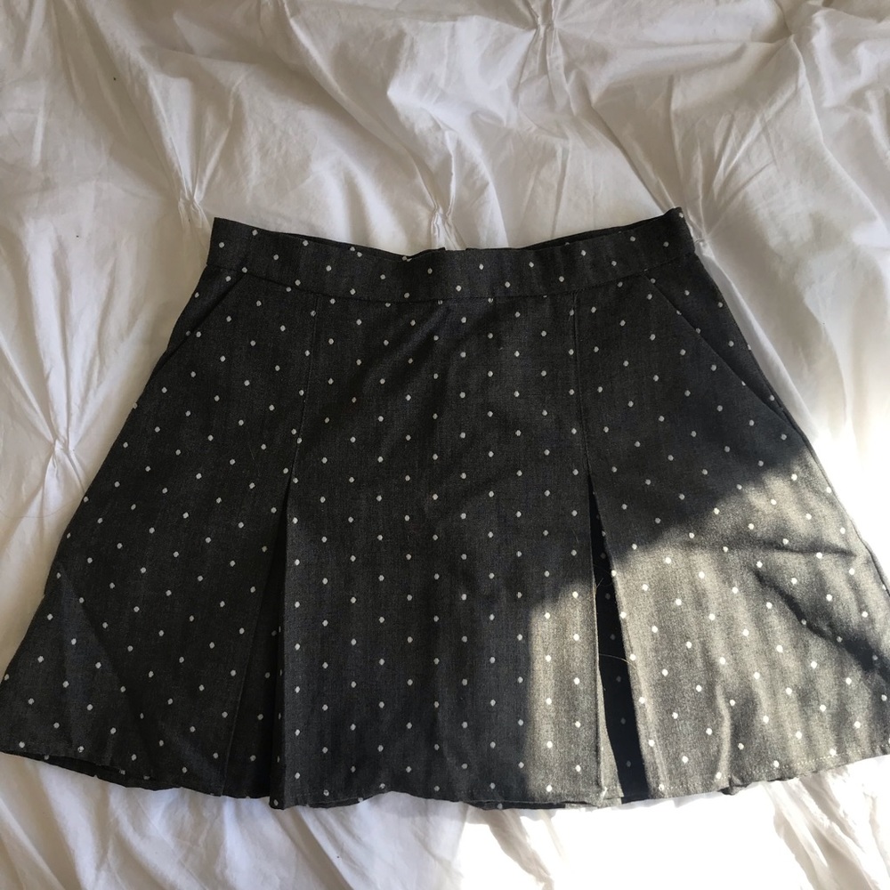 BCBG mini polka dot skirt